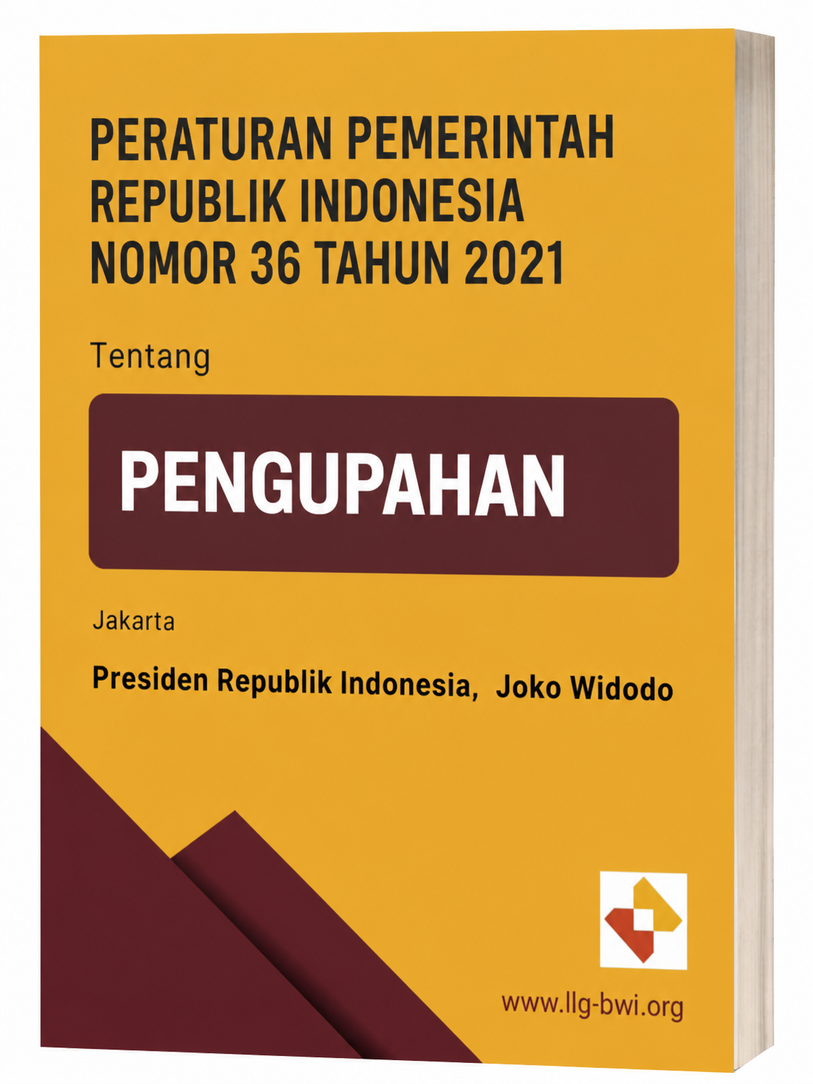 Sampul Peraturan Pemerintah Republik Indonesia Nomor 36 Tahun 2021 Tentang Pengupahan
